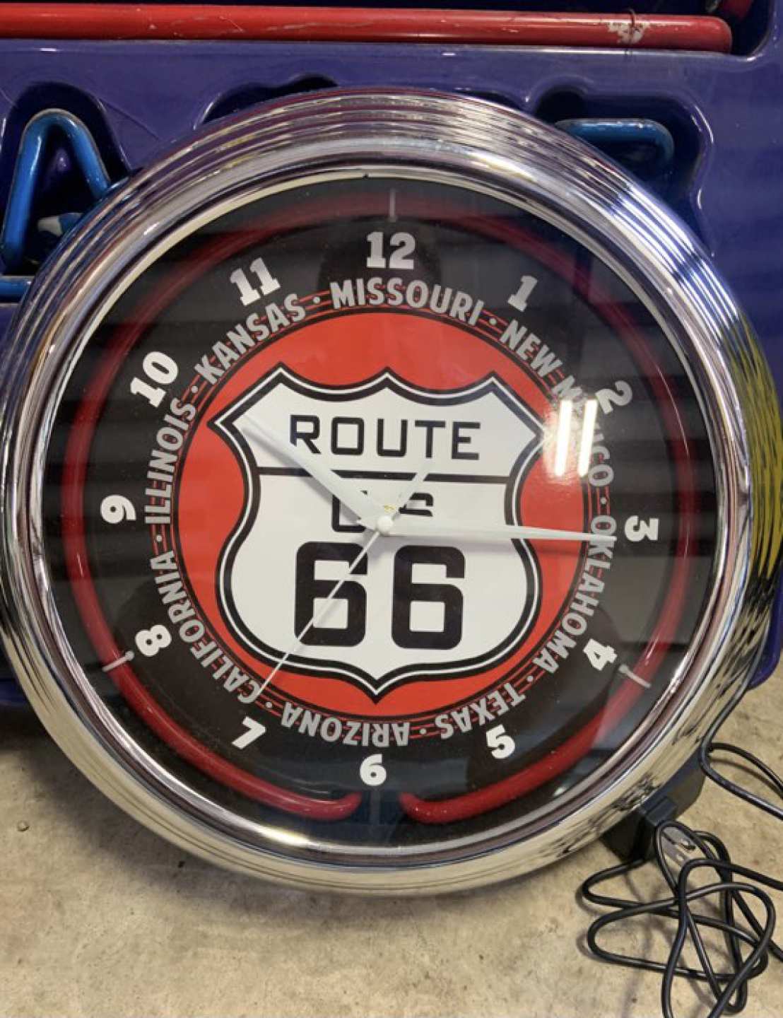 1st Image of a N/A ROUTE 66 NEON CLOCK