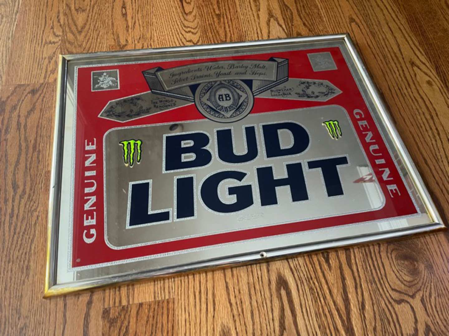 1st Image of a N/A BUD LIGHT ANTIQUE MIRROR