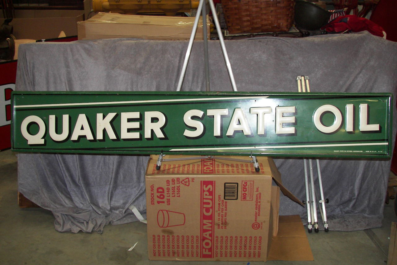 1st Image of a N/A QUAKER STATE OIL SIGN