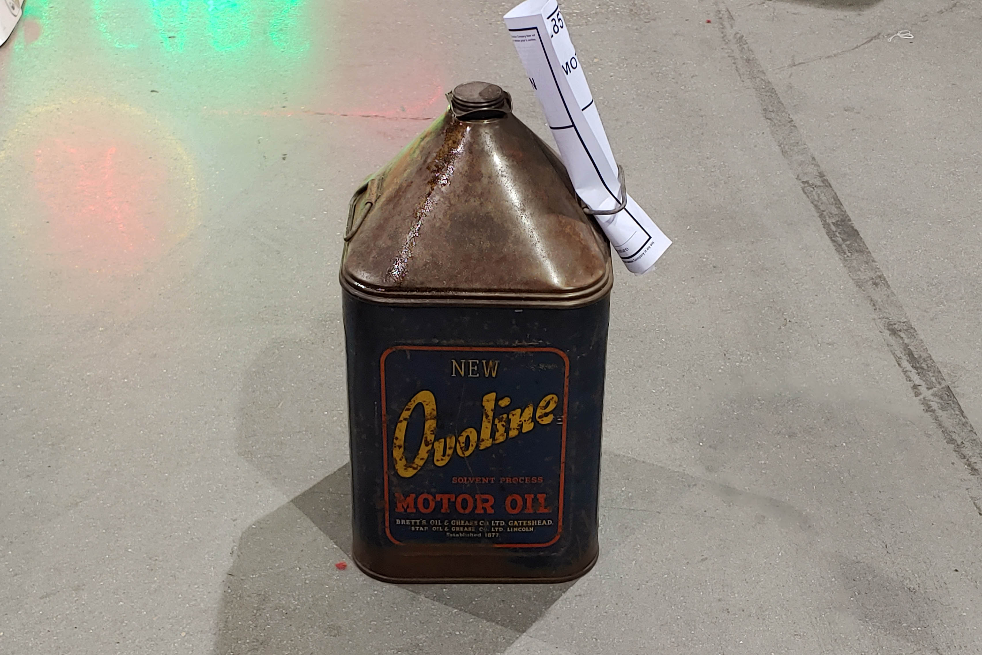 1st Image of a N/A OVOLINE MOTOR OIL CAN