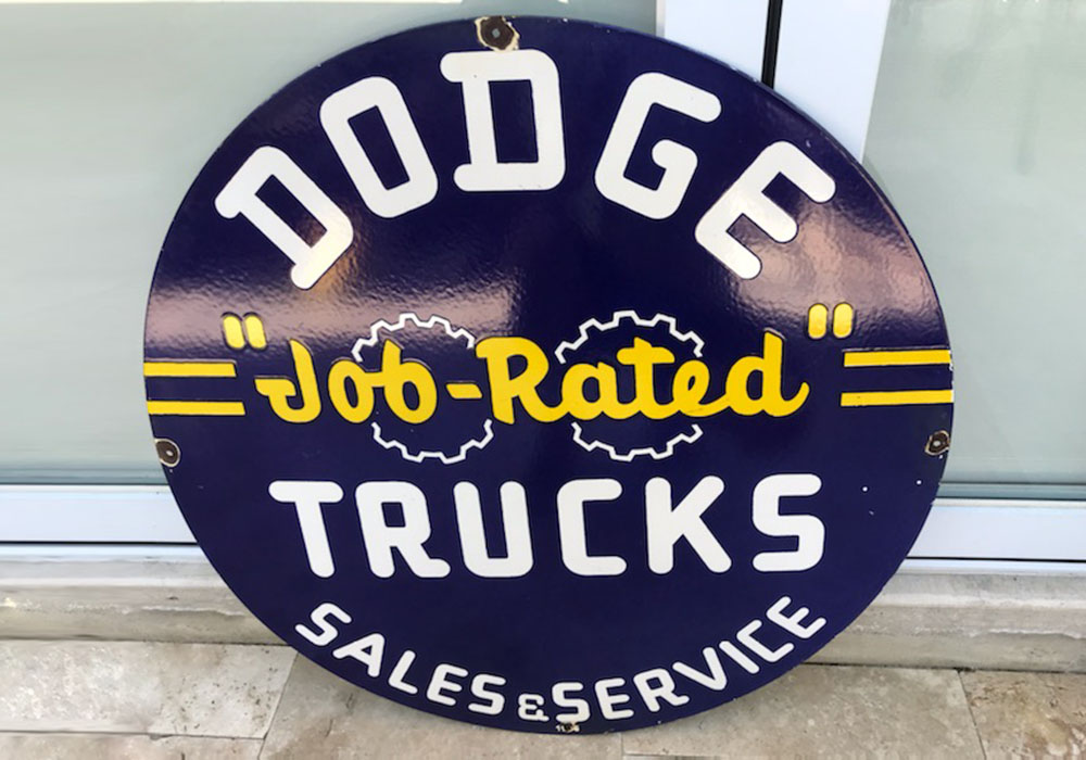 1st Image of a N/A ROUND DODGE TRUCK SIGN