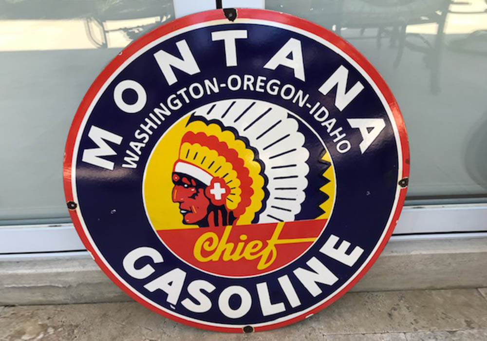 1st Image of a N/A MONTANA GASOLINE SIGN