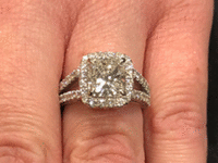 Image 2 of 8 of a N/A DIAMOND ENGAGEMENT RING
