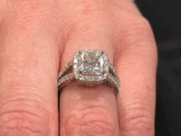 Image 3 of 8 of a N/A DIAMOND ENGAGEMENT RING