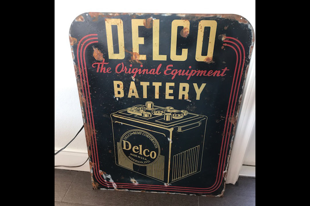 1st Image of a N/A DELCO BATTERY SIGN
