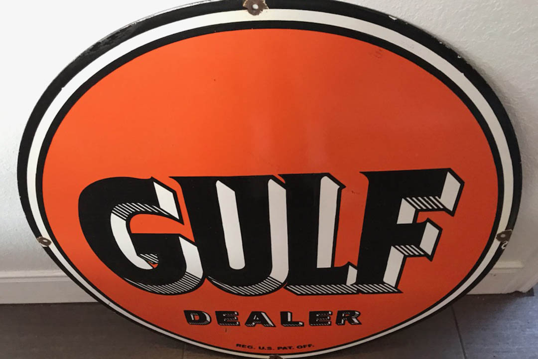 1st Image of a N/A GULF DEALER SIGN