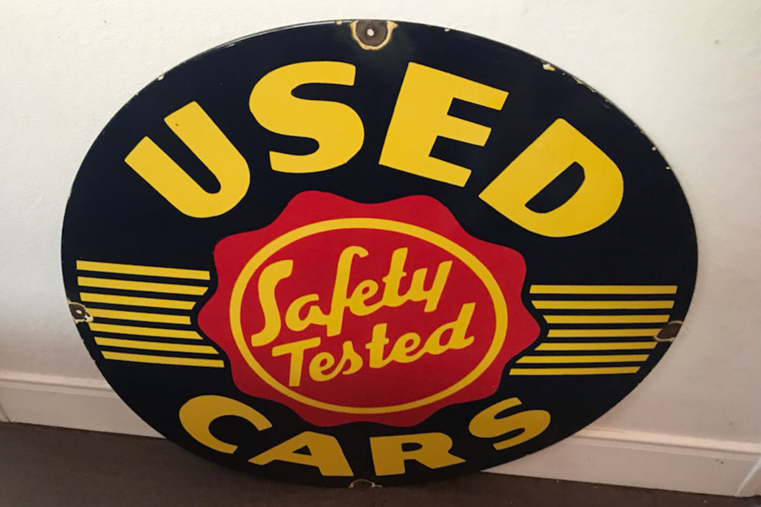 1st Image of a N/A SAFETY TESTED USED CARS SIGN
