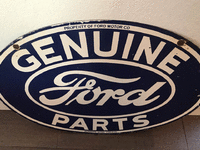 Image 2 of 3 of a N/A GENUINE FORD PARTS SIGN