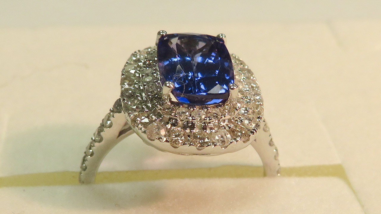 2nd Image of a N/A 18K GLD TANZANITE DIAMOND