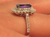 Image 6 of 8 of a N/A 18K GLD TANZANITE DIAMOND