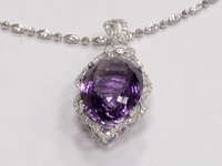 Image 3 of 4 of a N/A CUSTOM MADE DIAMOND AMETHYST