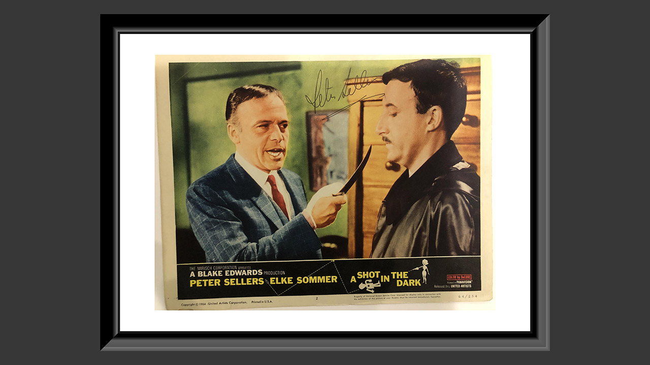 0th Image of a N/A A SHOT IN THE DARK PETER SELLERS SIGNED LOBBY CARD