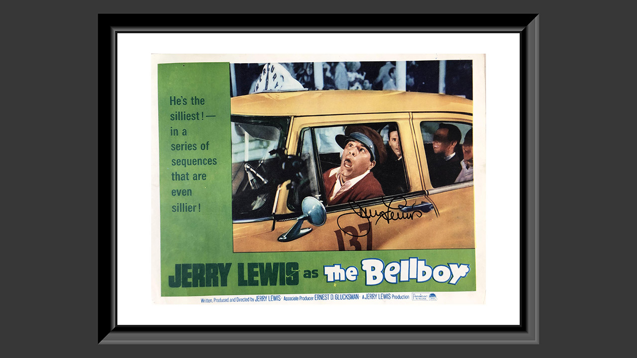 0th Image of a N/A THE BELLBOY JERRY LEWIS SIGNED LOBBY CARD