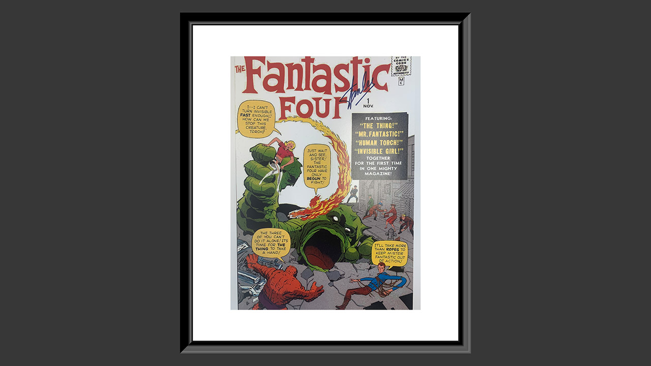 0th Image of a N/A THE FANTASTIC FOUR STAN LEE SIGNED COMIC PHOTO