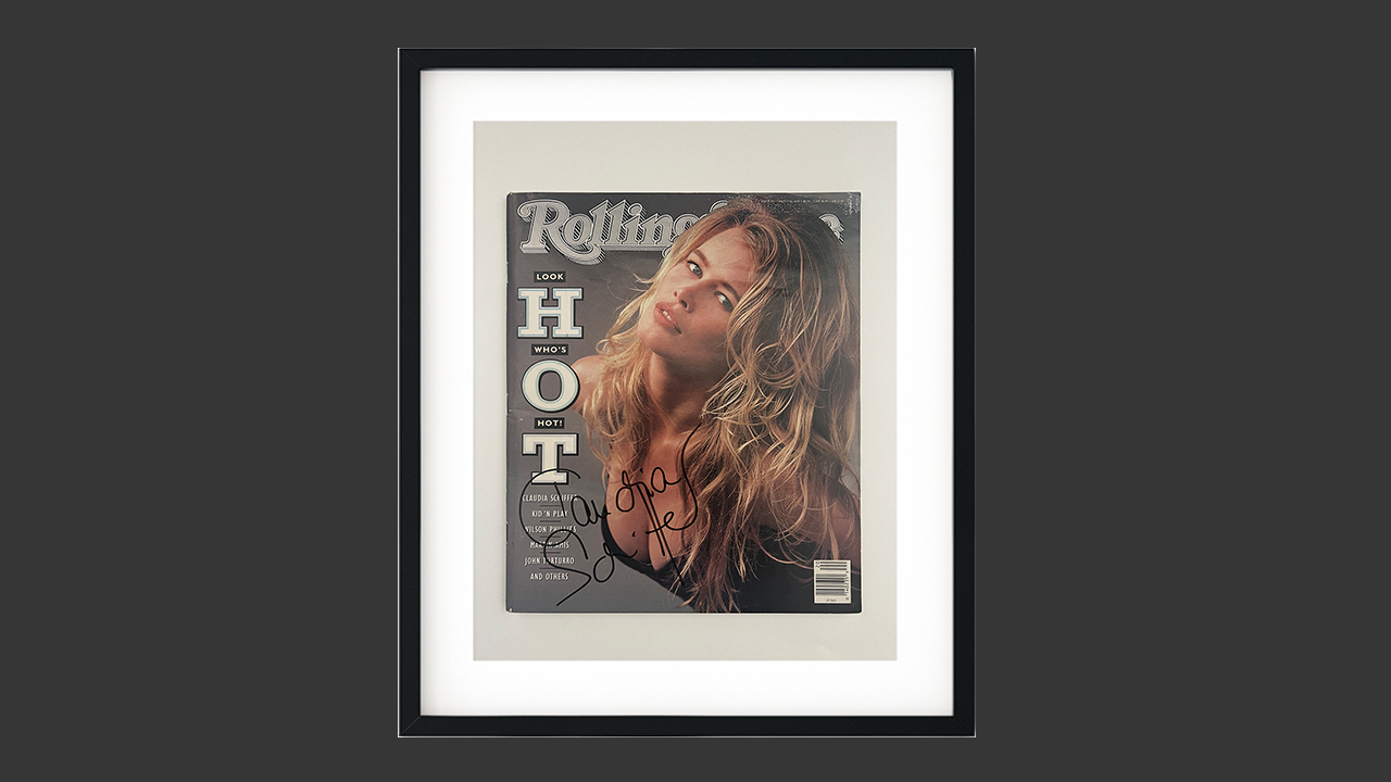 0th Image of a N/A CLAUDIA SCHIFFER SIGNEF 1990 ROLLING STONE MAGAZINE