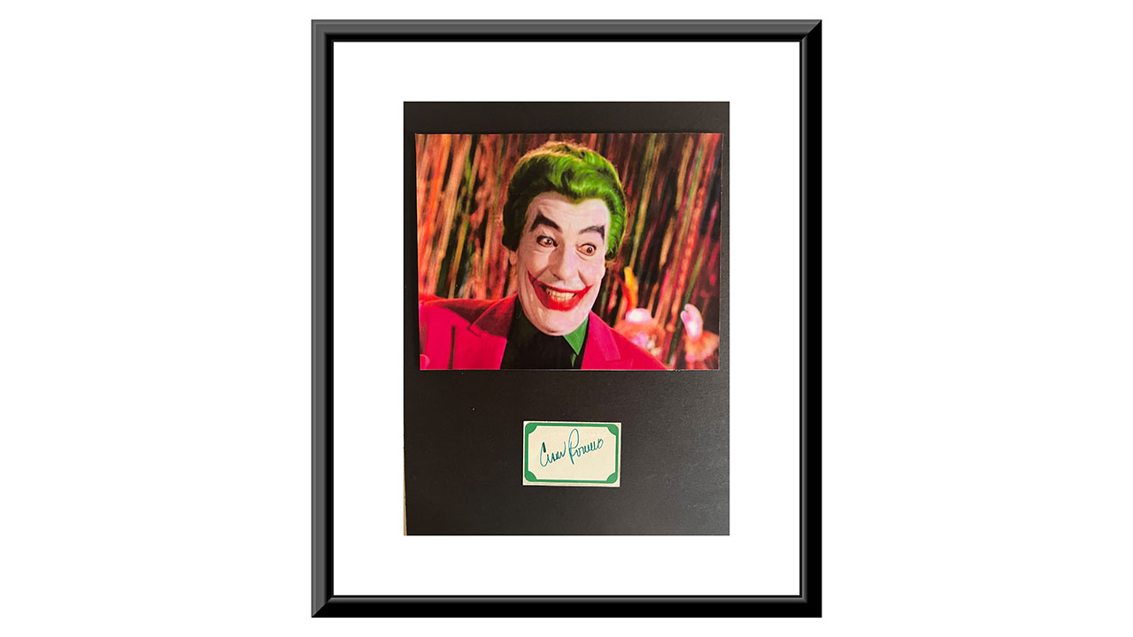 0th Image of a N/A BATMAN CESAR ROMERO ORIGINAL SIGNATURE CUSTOM MATTED AND FRAMED