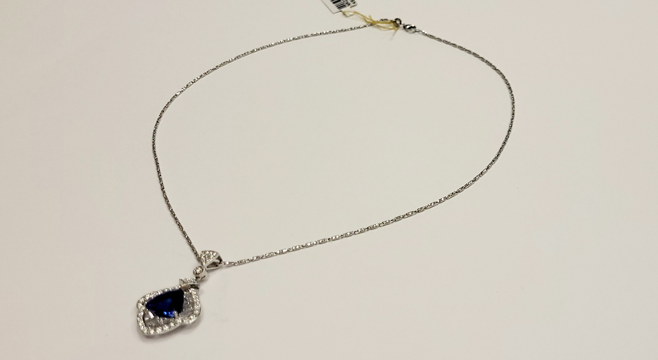 2nd Image of a N/A 18K WHITE GOLD DIAMOND & TANZANITE