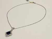 Image 3 of 7 of a N/A 18K WHITE GOLD DIAMOND & TANZANITE