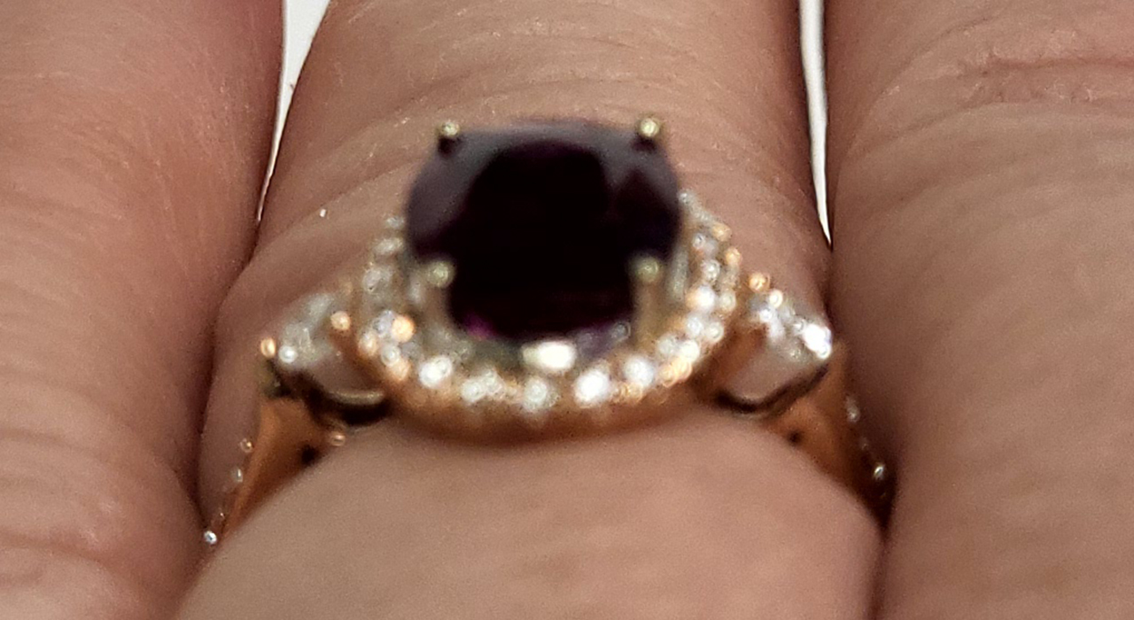 7th Image of a N/A 14K ROSE GOLD RUBY & DIAMOND