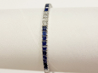 Image 4 of 5 of a N/A PLATINUM SAPPHIRE CORUNDUM & DIAMOND