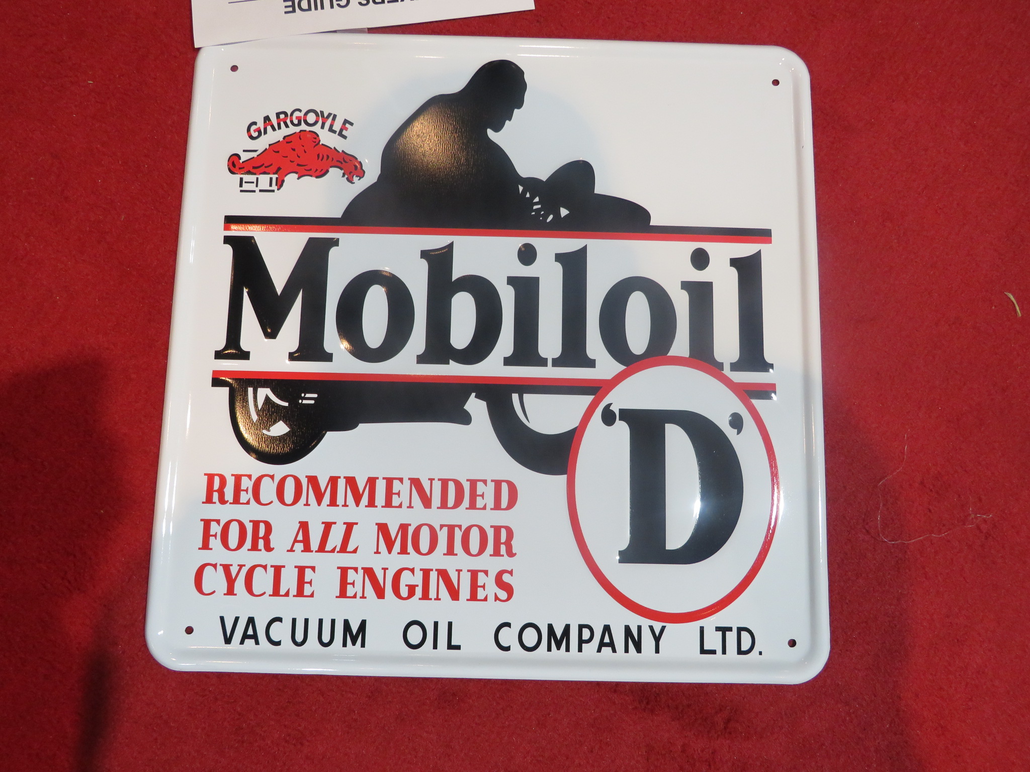 0th Image of a N/A METAL SIGN MEDIUM MOBILE OIL VINTAGE STYLE