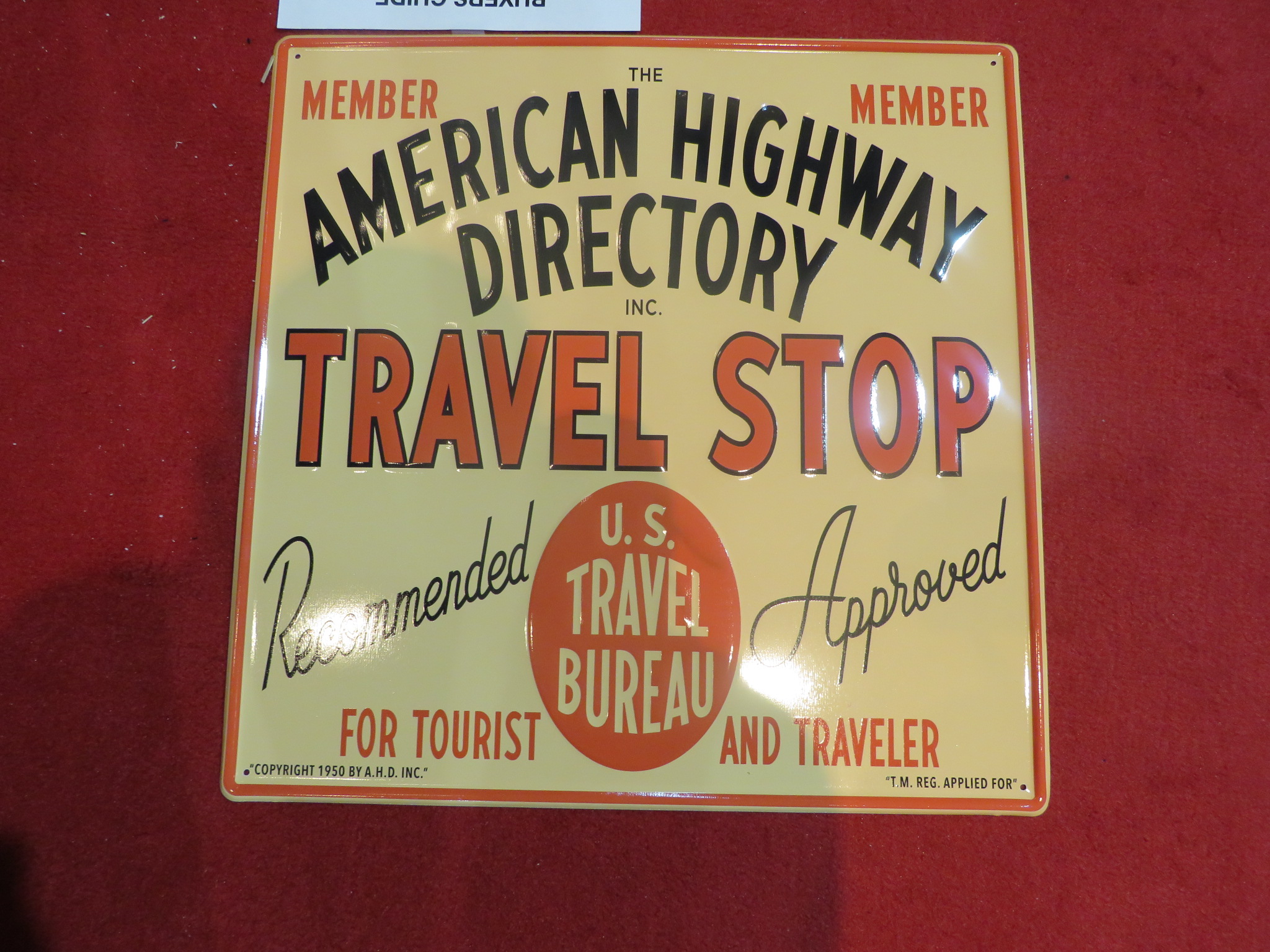 0th Image of a N/A METAL SIGN MEDIUM TRAVEL STOP VINTAGE STYLE