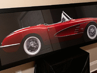 Image 2 of 2 of a N/A RED VETTE FRAMED PRINT