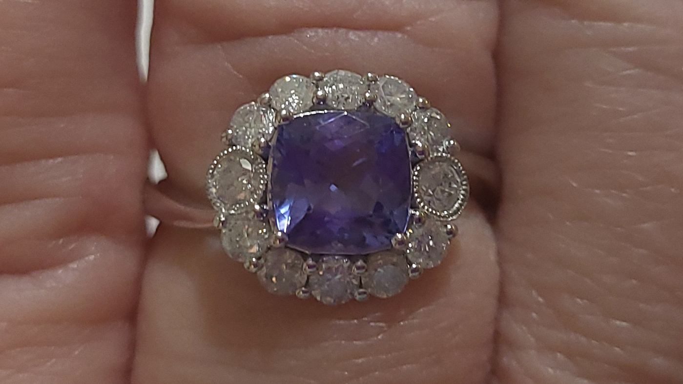 3rd Image of a N/A PLATINUM NATURAL TANZANITE ZOISITE