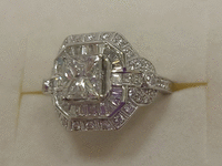 Image 3 of 9 of a N/A PLATINUM PRINCESS ROUND BRILLIANT DIAMOND