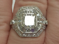 Image 5 of 9 of a N/A PLATINUM PRINCESS ROUND BRILLIANT DIAMOND