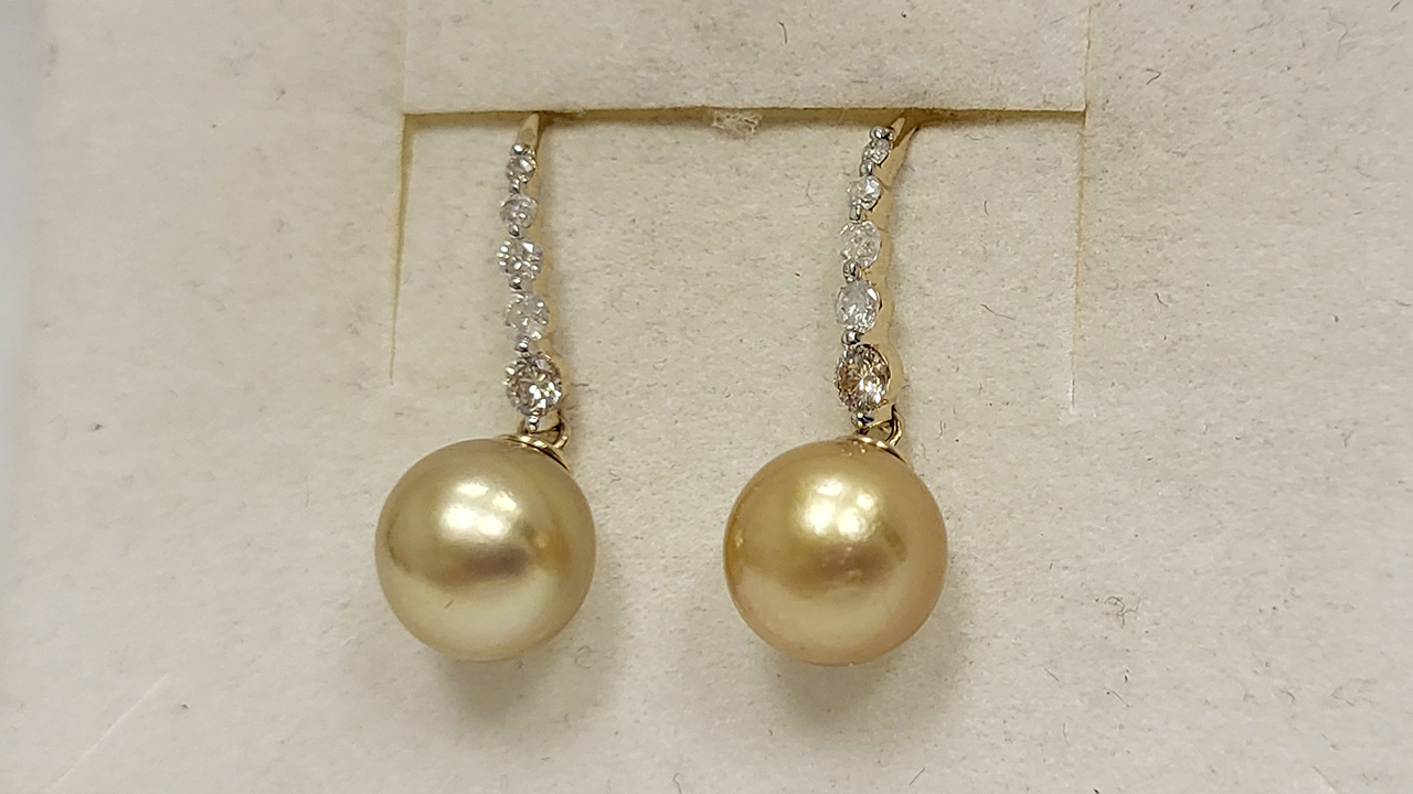 1st Image of a N/A 14K YELLOW GOLD SEA PEARL DIAMOND