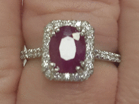 Image 4 of 8 of a N/A BURMESE RUBY DIAMOND