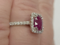 Image 6 of 8 of a N/A BURMESE RUBY DIAMOND