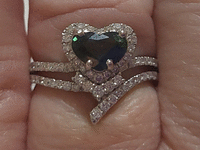 Image 4 of 7 of a N/A PLATINUM SAPPHIRE DIAMOND